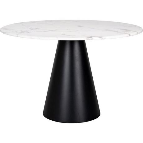 mutoni Table à manger Degas blanc noir 120  