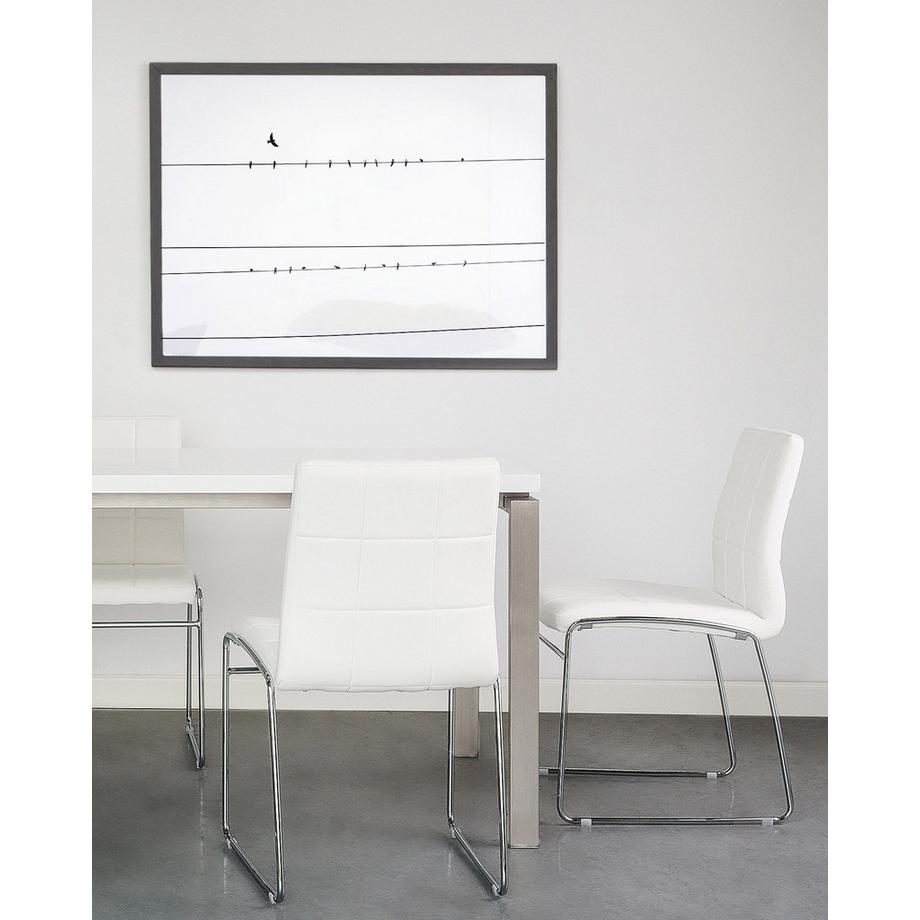 Beliani Esszimmerstuhl 2er Set aus Kunstleder Retro KIRON  