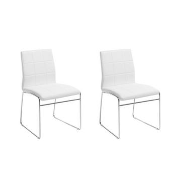 Esszimmerstuhl 2er Set aus Kunstleder Retro KIRON