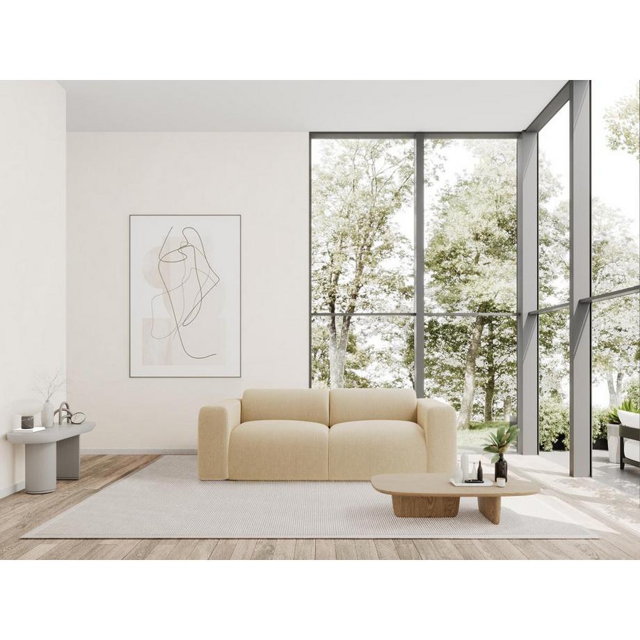 Maison Céphy Sofa 3-Sitzer - Strukturstoff - Beige - POGNI von Maison Céphy  