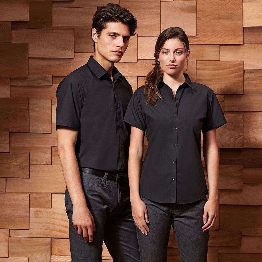 PREMIER Camicia da lavoro in popeline a maniche corte  
