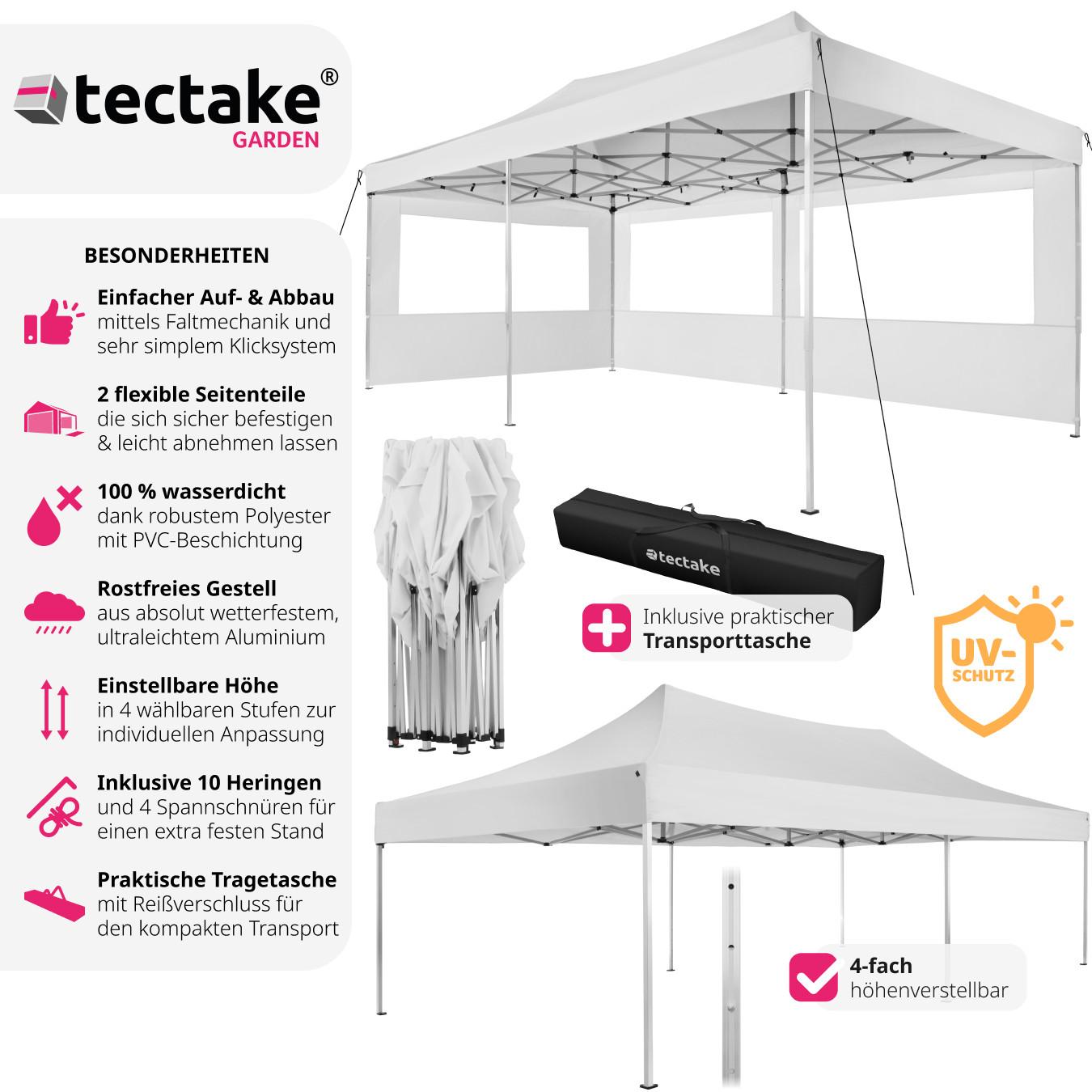 Tectake Pavillon faltbar und höhenverstellbar  