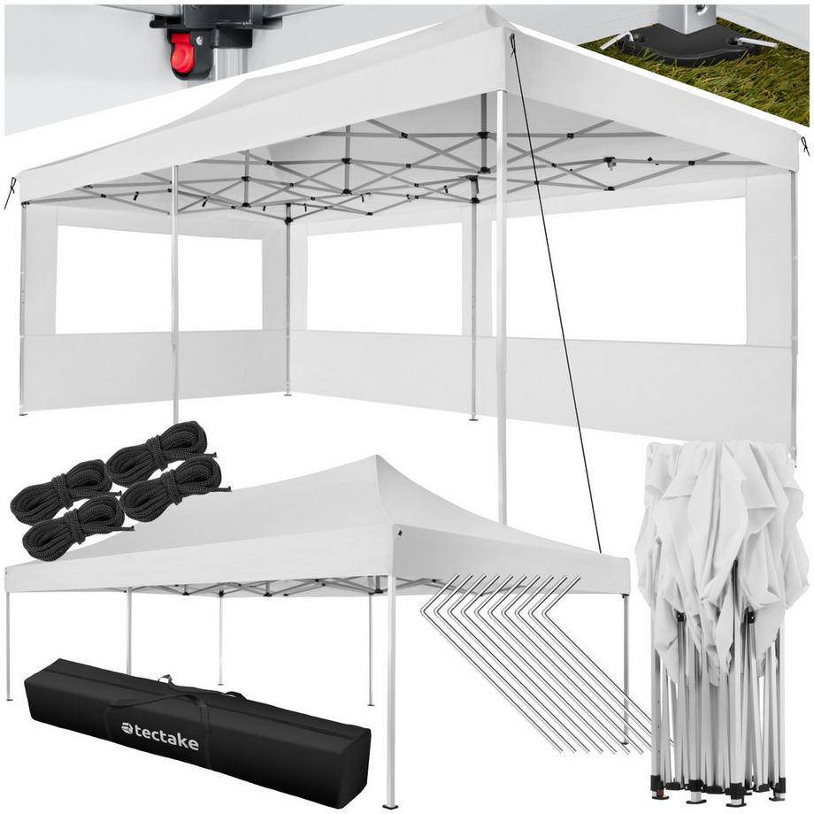 Tectake Pavillon Viola 6 x 3 m, mit Aluminiumgestell wasserdicht  