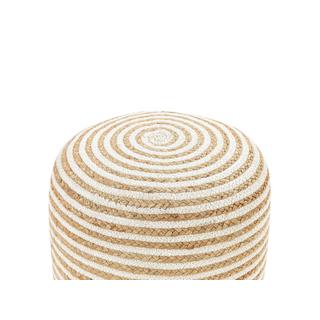 Beliani Pouf en Jute Boho RESAFA  