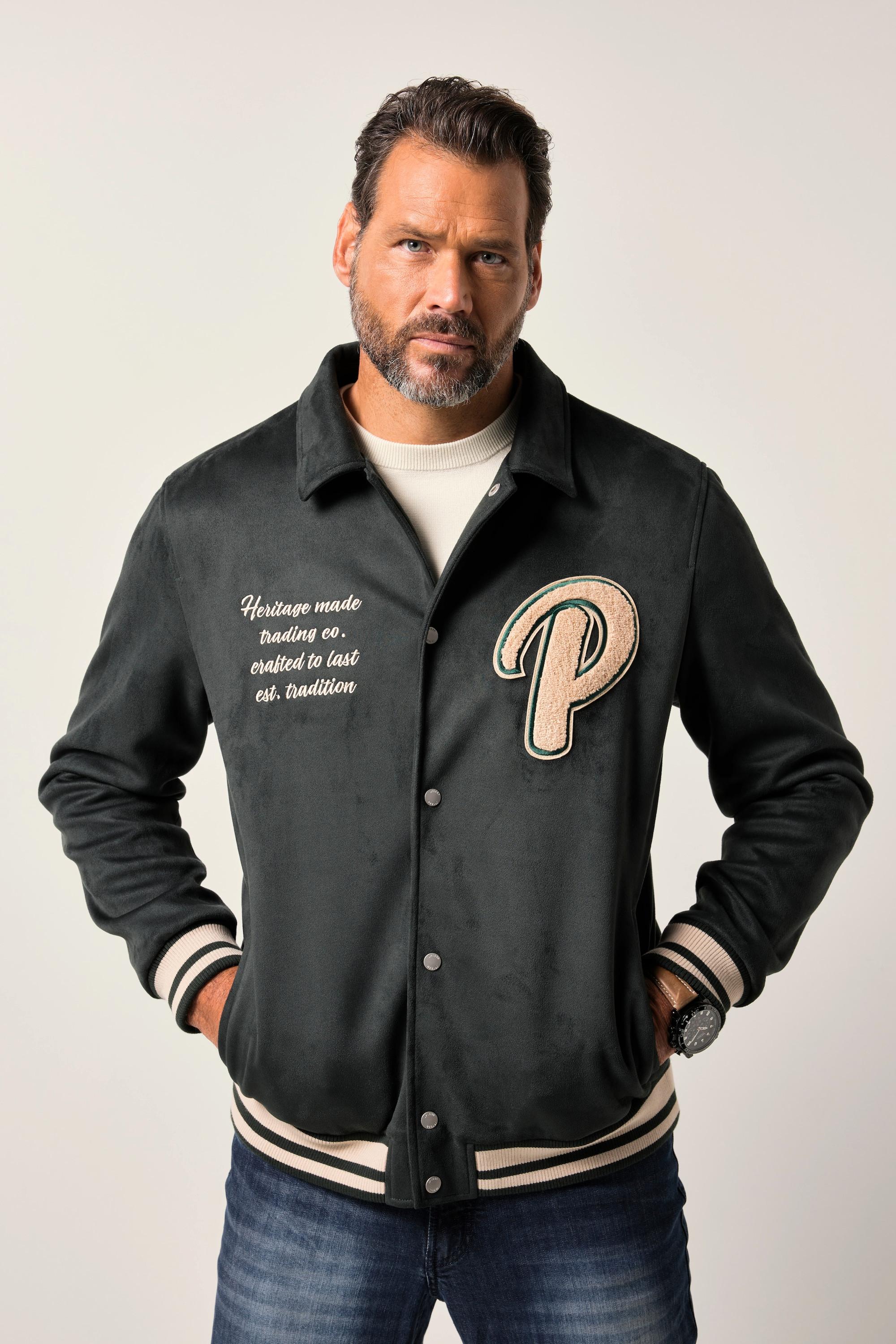 JP1880 Blusotto in Velluto con Ricamo sul Petto e Orli Colorati  