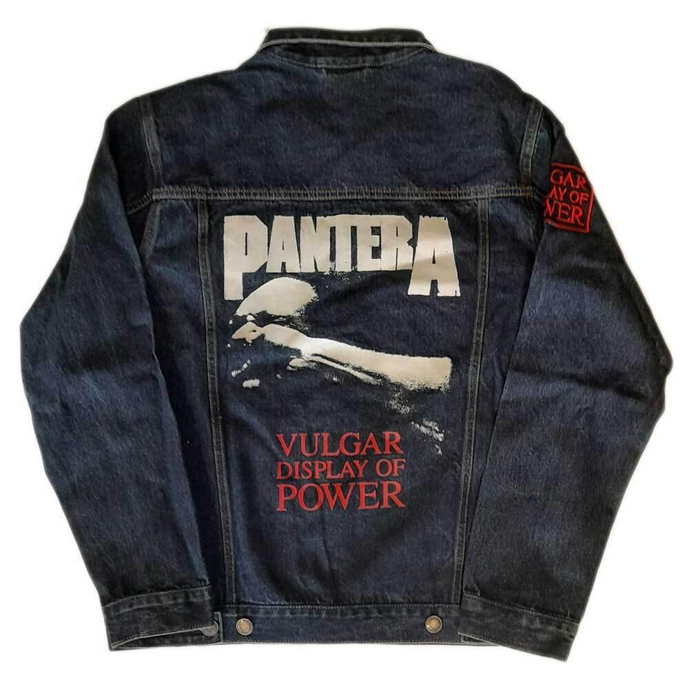 Pantera Vulgar Display Of Power Giacca di Jeans Lavata  