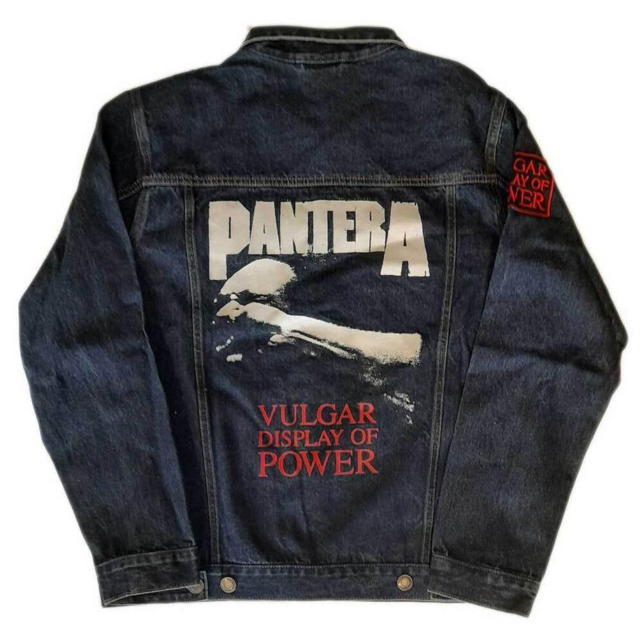 Pantera Vulgar Display Of Power Giacca di Jeans Lavata  