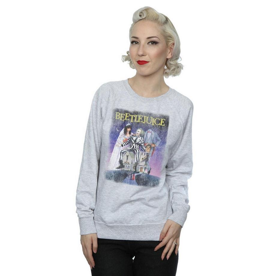 Beetlejuice Movie Poster Slim Fit Sweatshirt  