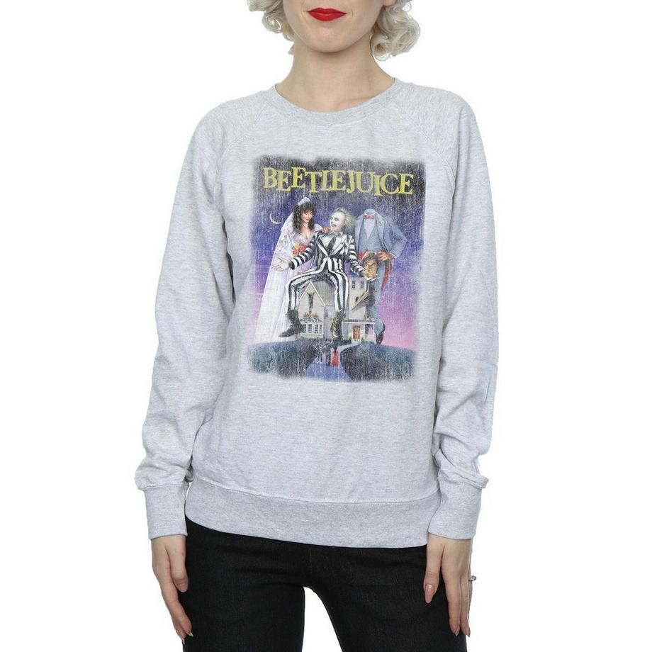 Beetlejuice Movie Poster Slim Fit Sweatshirt  