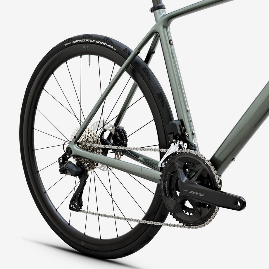 VAN RYSEL  Bici da corsa endurance Shimano 105 Di2 Telaio in carbonio 