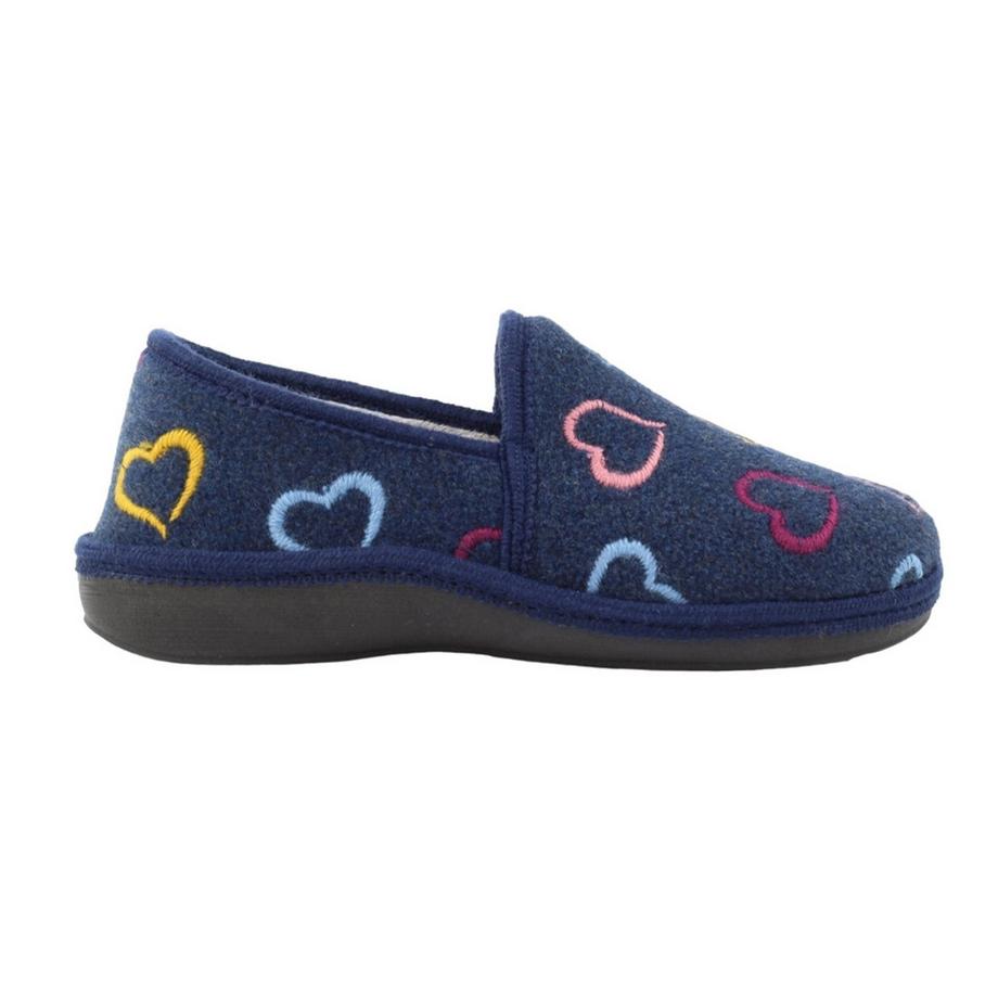 Lunar Chaussons Joyful à motifs de cœurs brodés  
