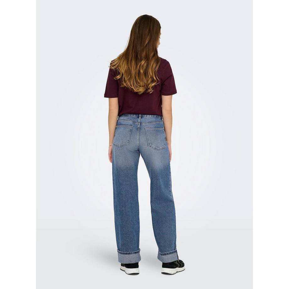 ONLY Jean large avec rebords  