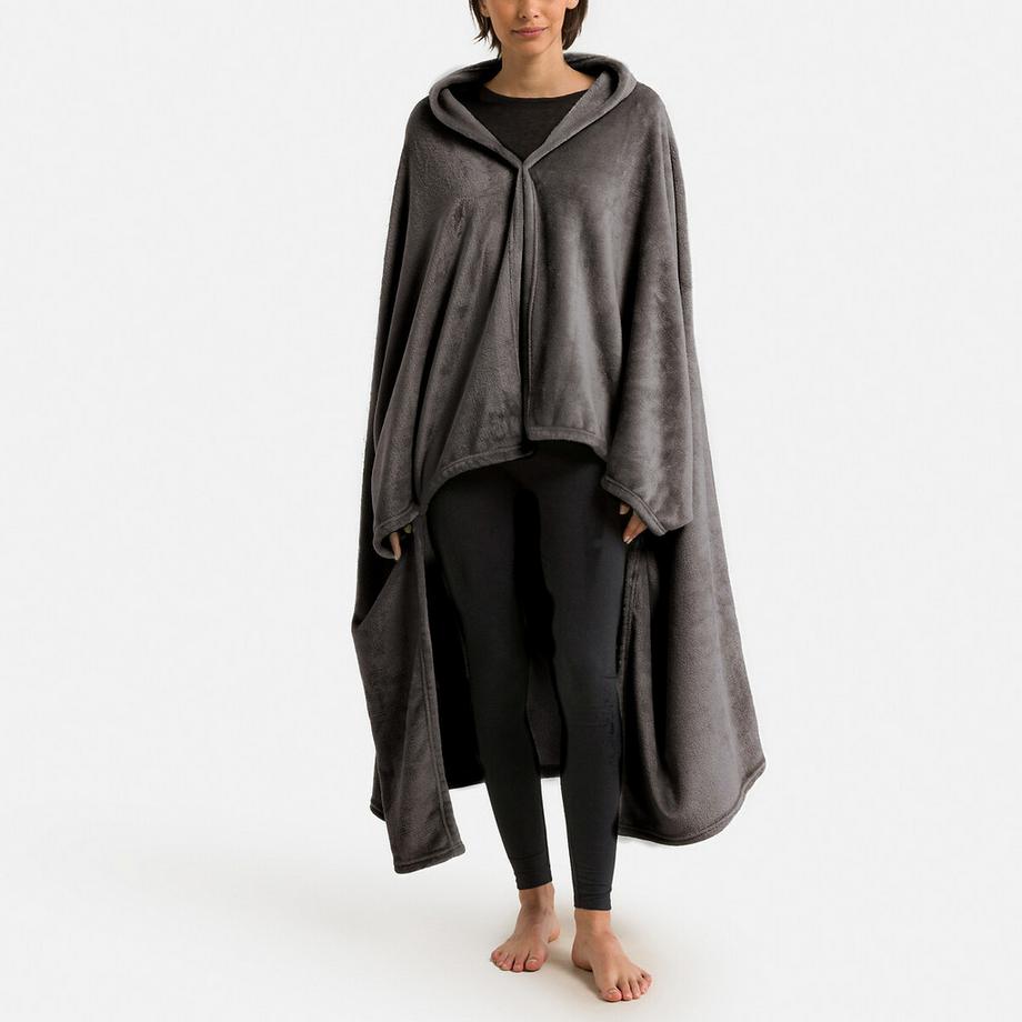 Plaid polaire à manches polyester recyclé