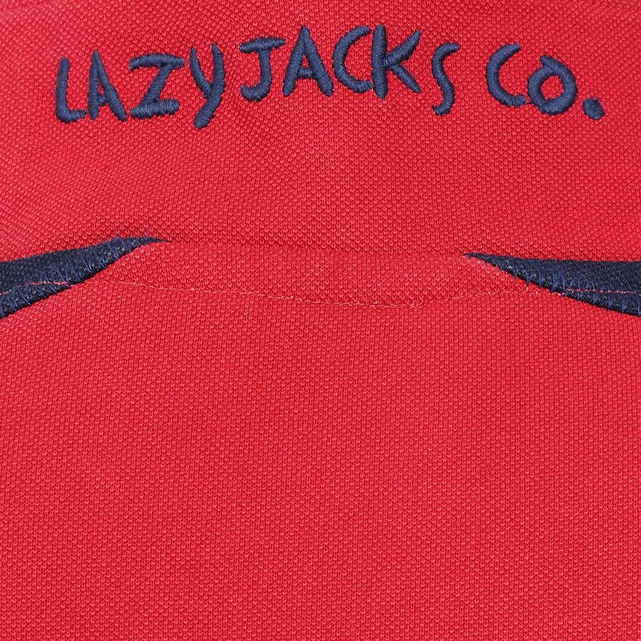 Lazy Jacks Piqué Kontrasteinsatz Sweatshirt  