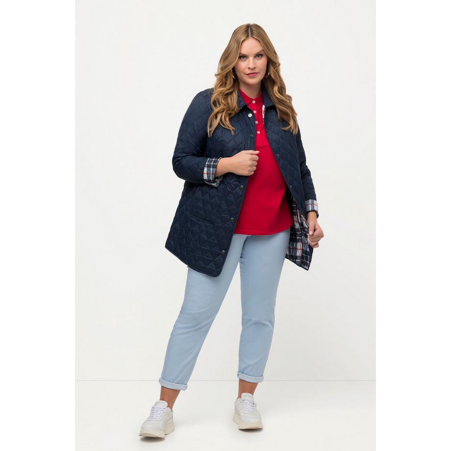 Ulla Popken Steppjacke Slim Fit Hemdkragen  