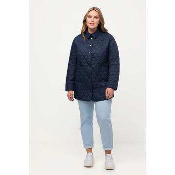 Steppjacke, Karofutter, Slim, Hemdkragen