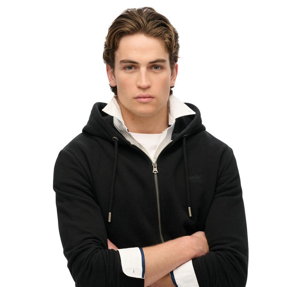 Superdry Essential Logo Zip Hoodie Coupe Ajustée  