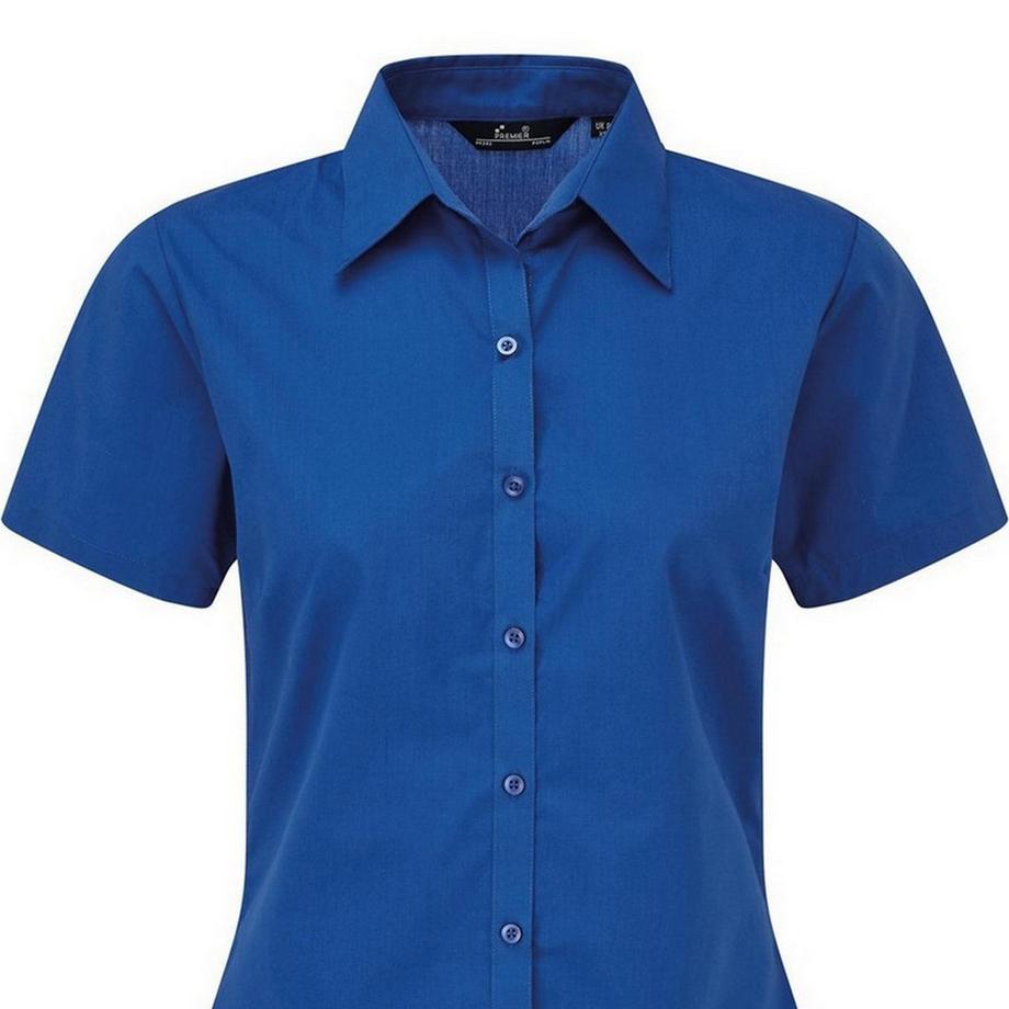 PREMIER Kurzarm Popeline Bluse Arbeitshemd  