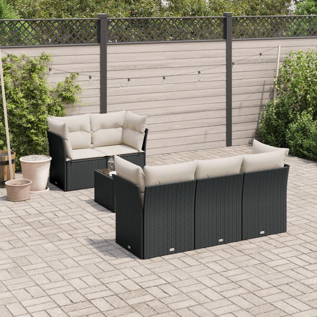 VidaXL set divano da giardino Polirattan  