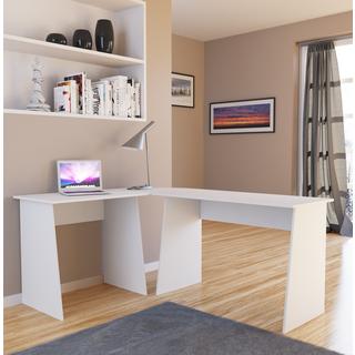 VCM Computertisch | Eckschreibtisch | Maße Gesamtset ca. H. 74 x B. 135 x T. 105 cm | stylische Seitenteile | Schreibtisch – Masola  