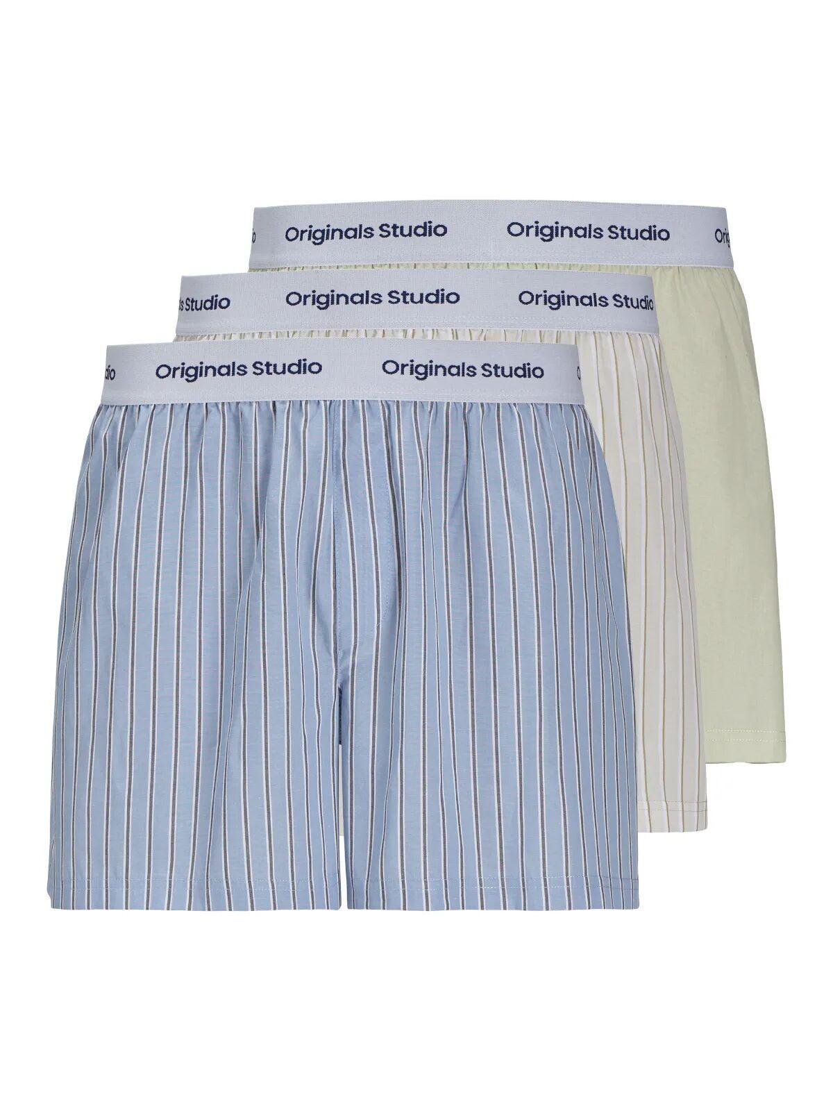 JACK & JONES Originals Studio Baumwolle Boxershorts 3er Pack  
