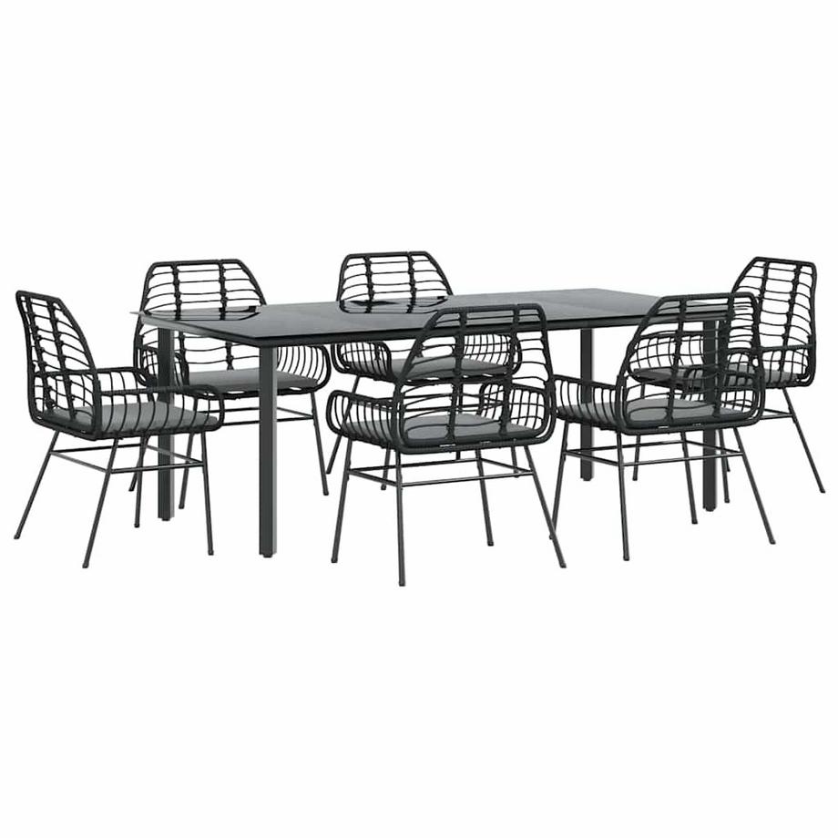 Garten essgruppe poly-rattan