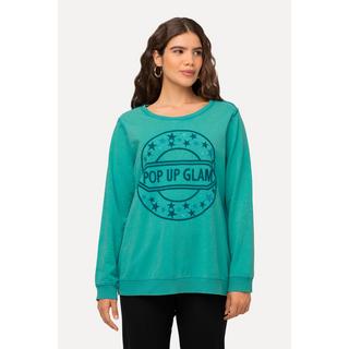 Ulla Popken  Sweatshirt, Statement-Stickerei, Rundhals, Langarm 