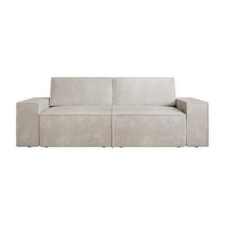 Vente-unique Sofa 3-Sitzer - Cord - Beige - AMELIA  