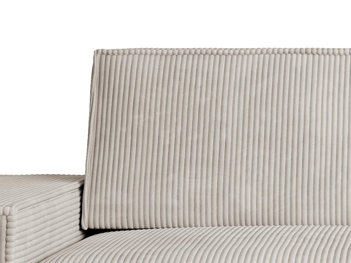 Vente-unique Sofa 3-Sitzer - Cord - Beige - AMELIA  