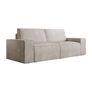 Sofa 3-Sitzer - Cord - Beige - AMELIA