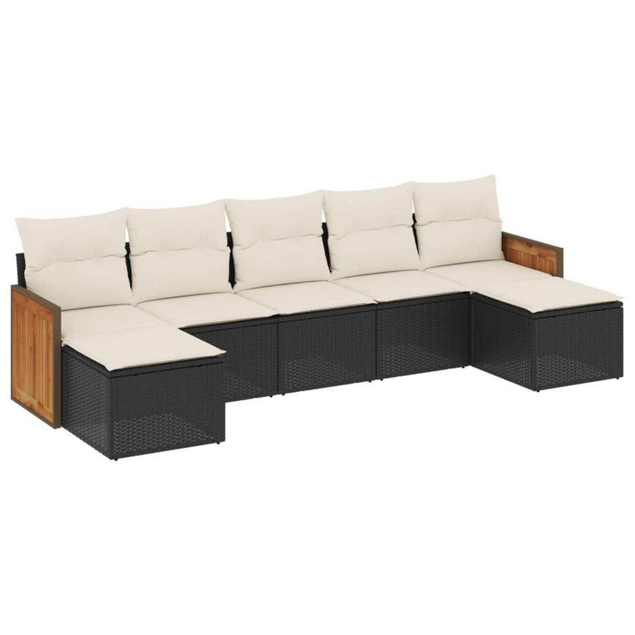 set divano da giardino Polirattan