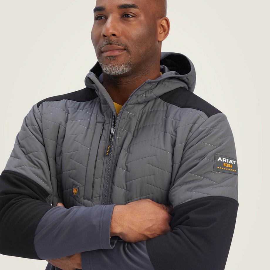 Ariat Rebar Cloud 9 Veste Imperméable à Capuche  