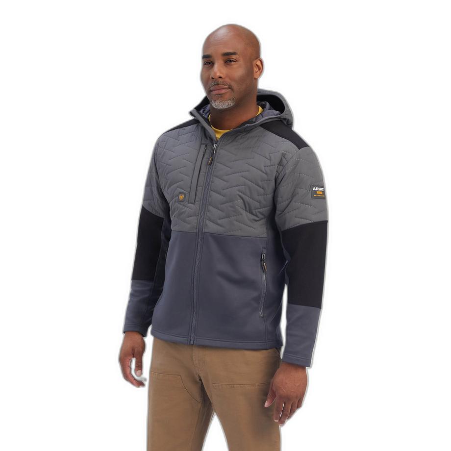 Ariat Rebar Cloud 9 Veste Imperméable à Capuche  