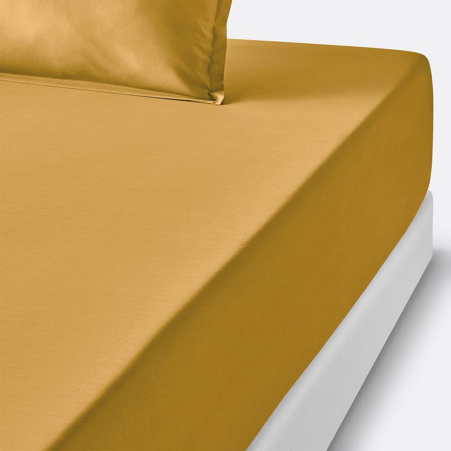 Drap housse en percale de coton
