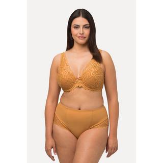 Ulla Popken  Reggiseno con ferretto, ricami, mezze coppe e microfibra, coppa C-D 