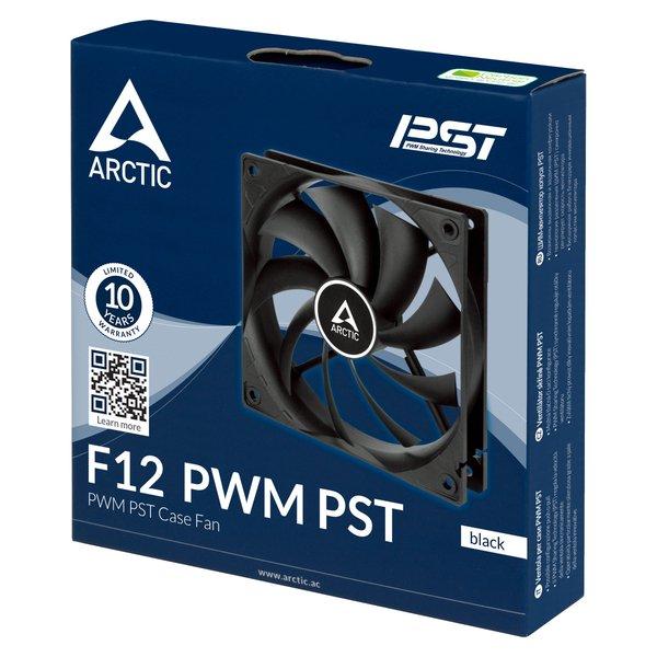 Arctic Cooling  ARCTIC F12 PWM PST Boitier PC Ventilateur 12 cm Noir 1 pièce(s) 