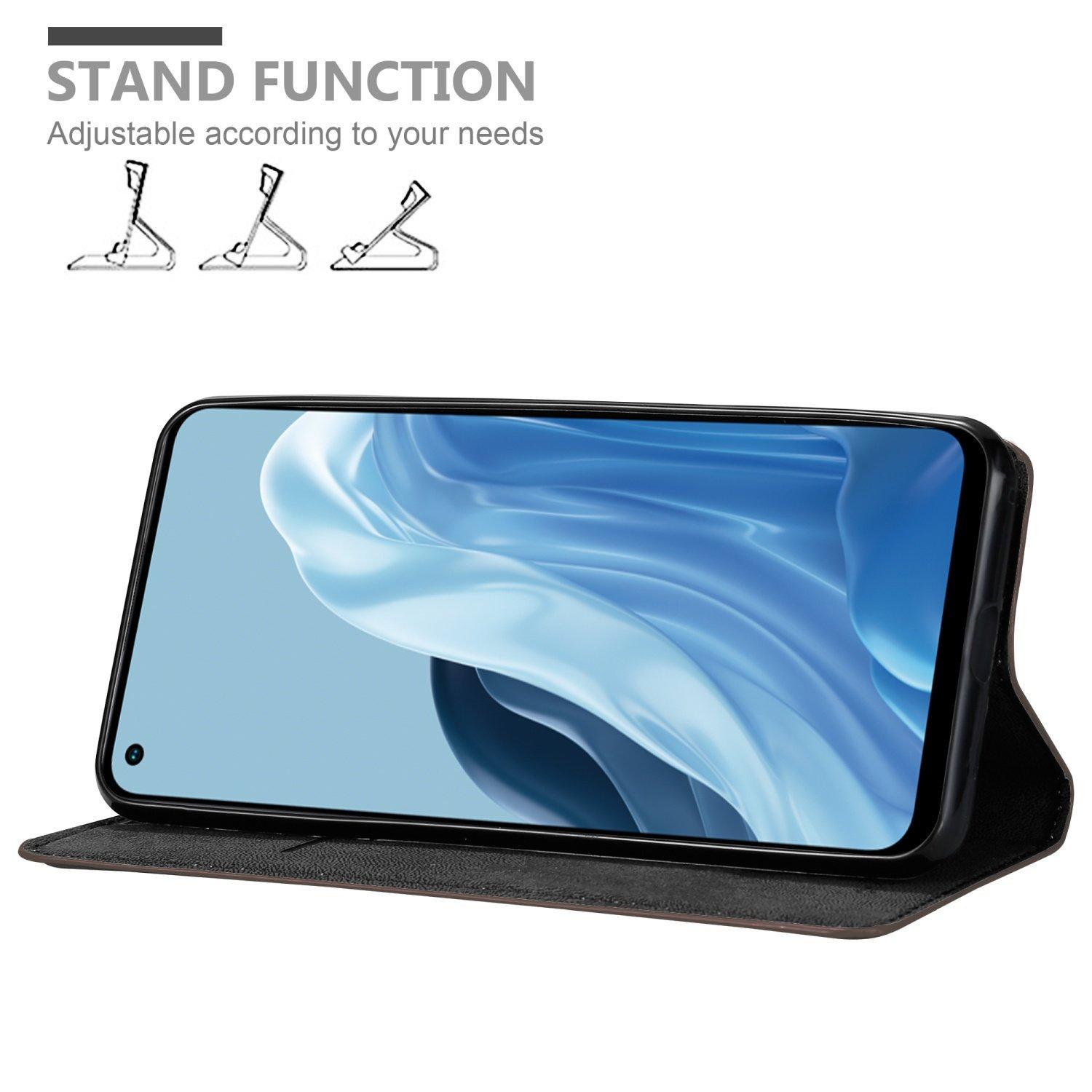 Cadorabo  Housse compatible avec Realme 7 5G - Coque de protection avec fermeture magnétique, fonction de support et compartiment pour carte 