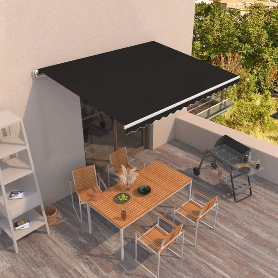VidaXL Auvent rétractable aluminium  