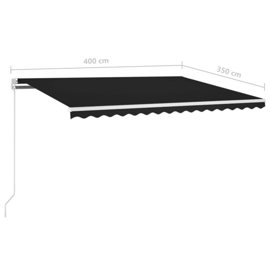 VidaXL Auvent rétractable aluminium  