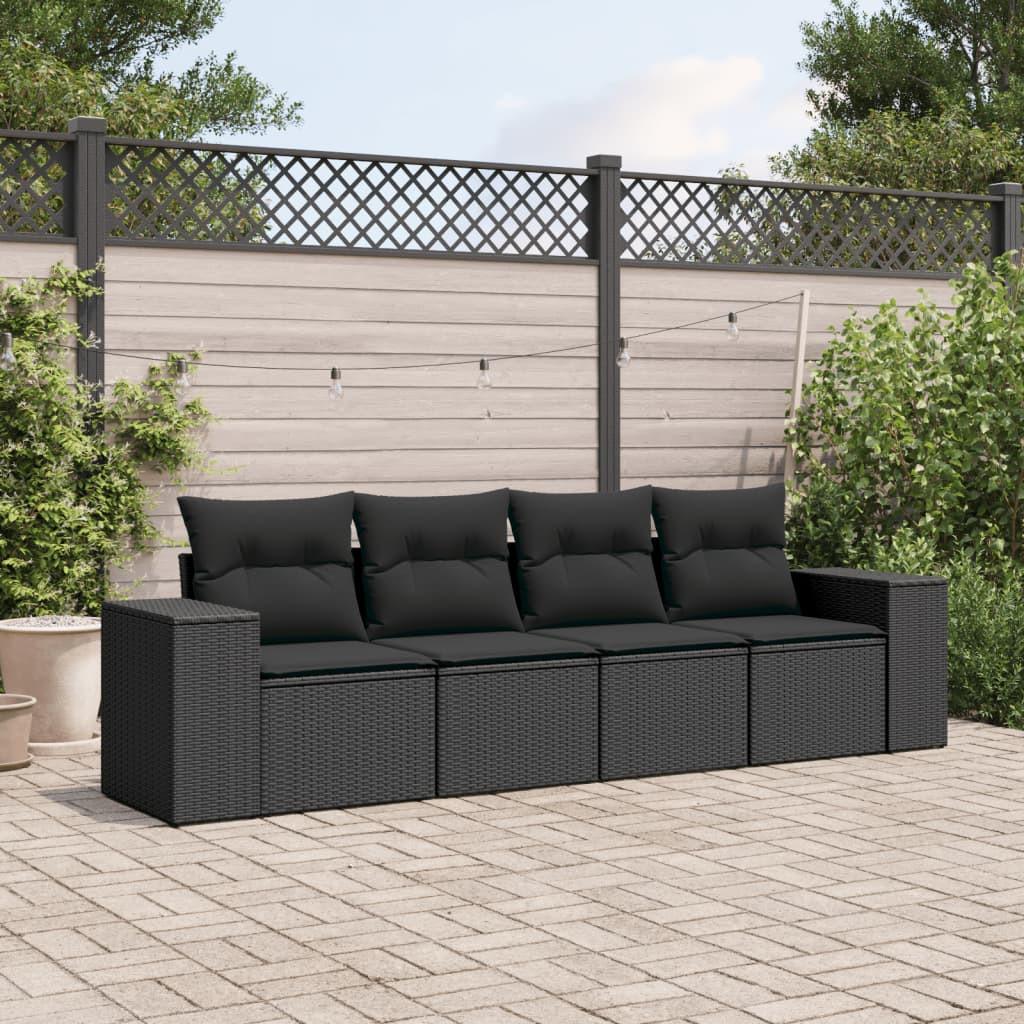 VidaXL set divano da giardino Polirattan  