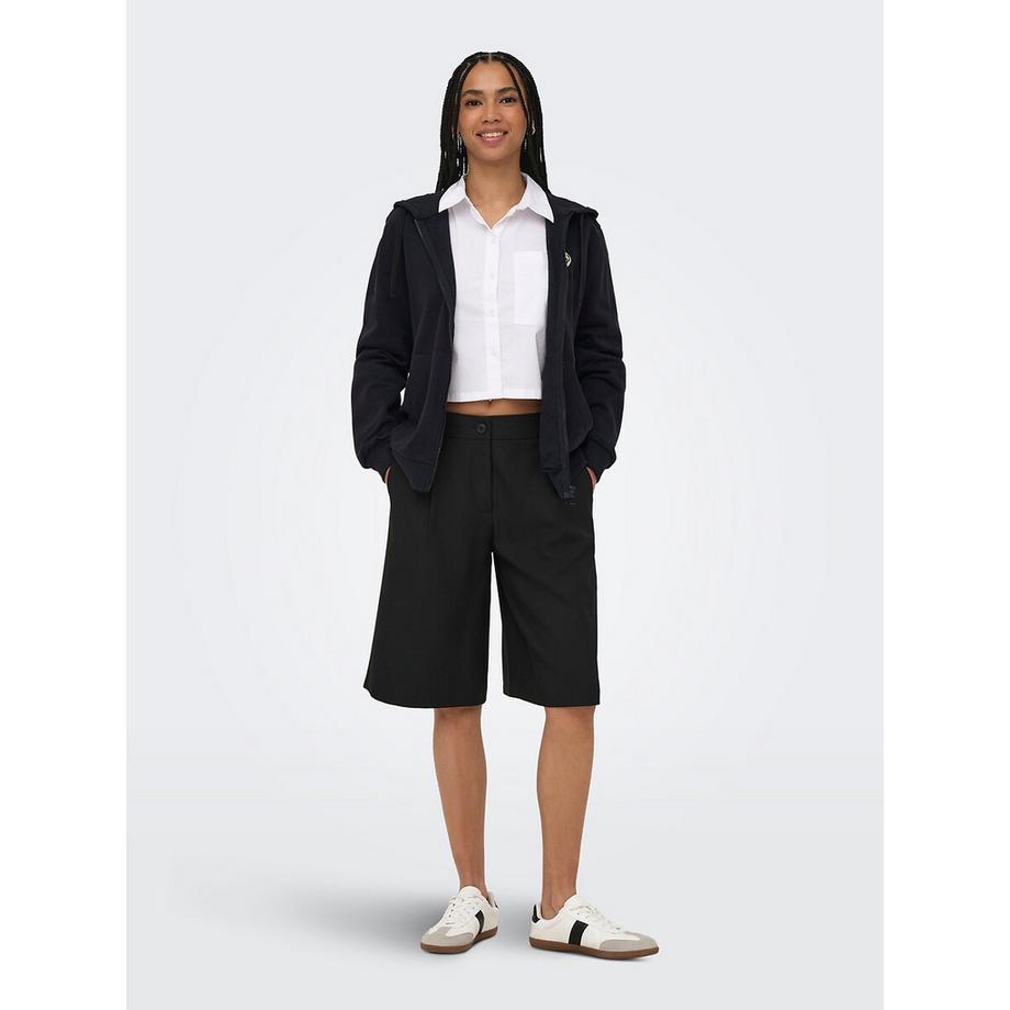 ONLY Reissverschluss Kapuzenpullover mit Herz Applikation  