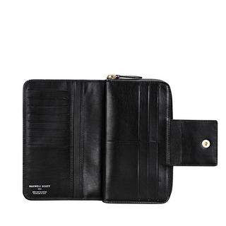 Maxwell Scott  Le Giorgia Grand portefeuille avec section porte-cartes en cuir 