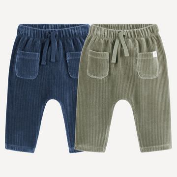 Lot de 2 sarouels en velours côtelé