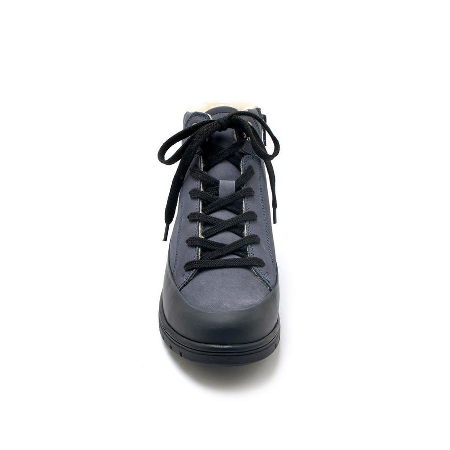 Pédiconfort  bottines fourrées cuir velours et caoutchou 