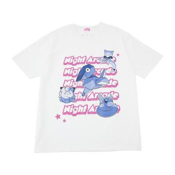 T-Shirt Night Arcade White Free