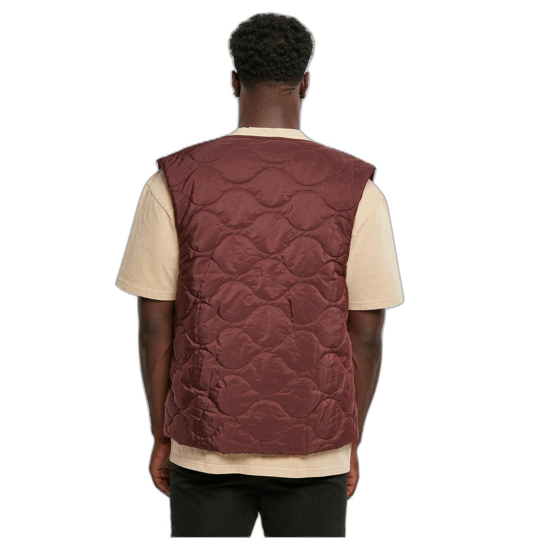 URBAN CLASSICS Gilet trapuntato con cerniera intera  