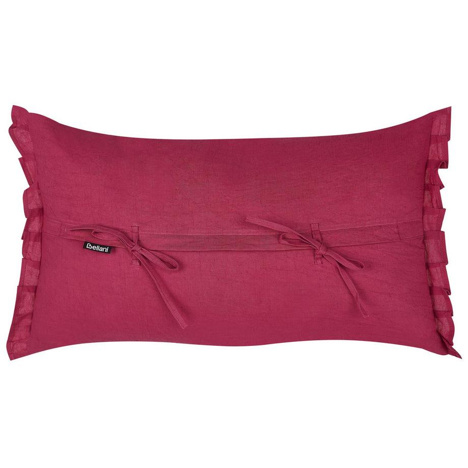 Beliani Dekokissen 2er Set aus Leinen Klassisch SASSAFRAS  