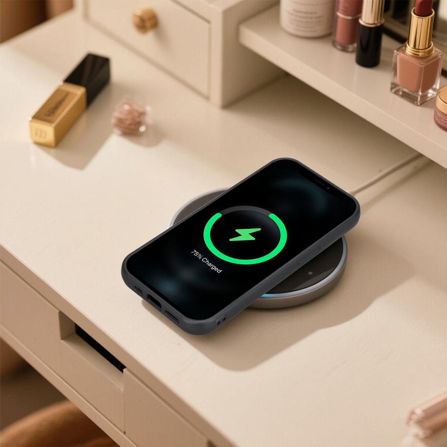 Cadorabo  iPhone 14 PRO MAX Hülle kompatibel mit MagSafe Glitzer Diamant Design 