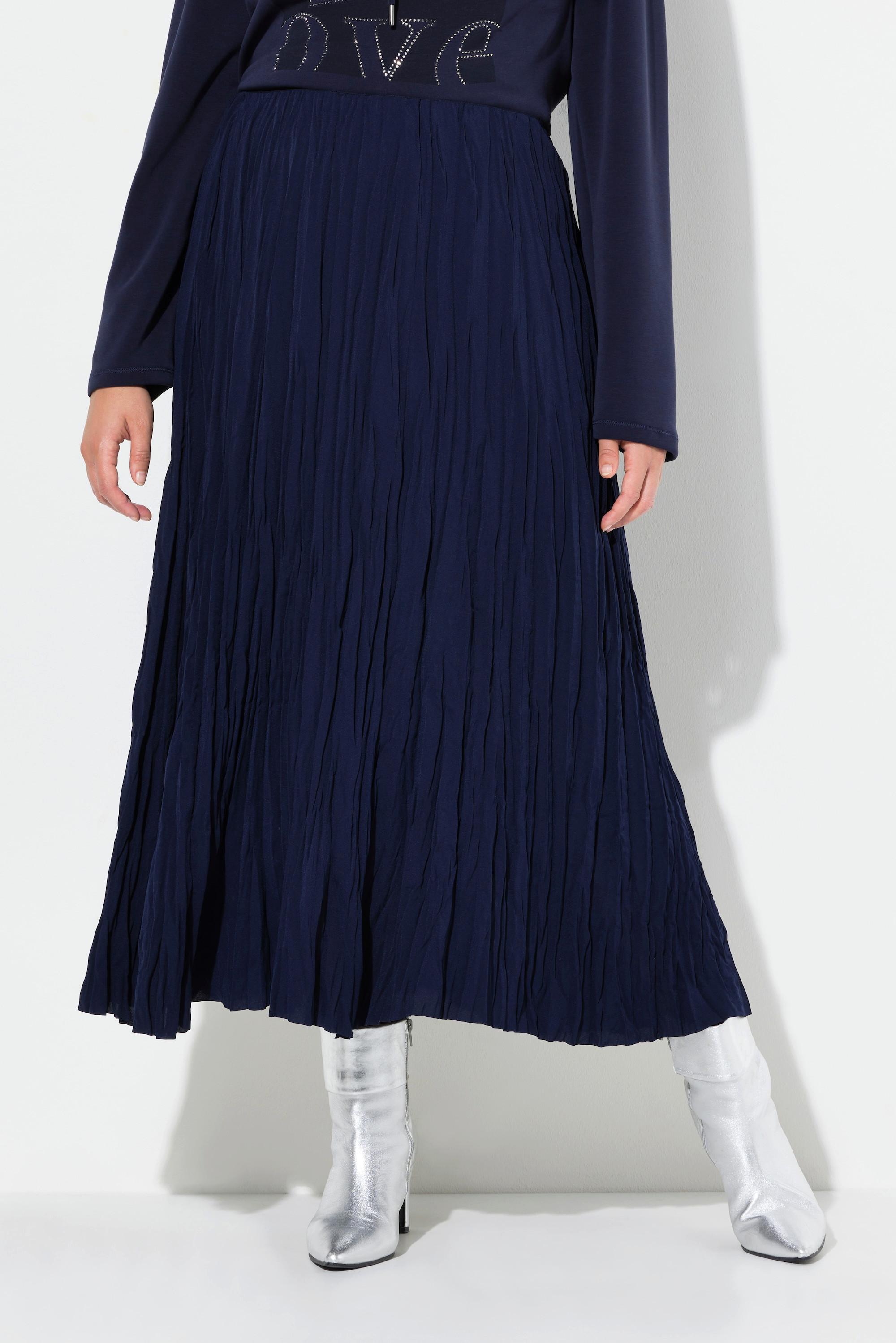 Ulla Popken Gonna svasata effetto crash con elastico in vita  