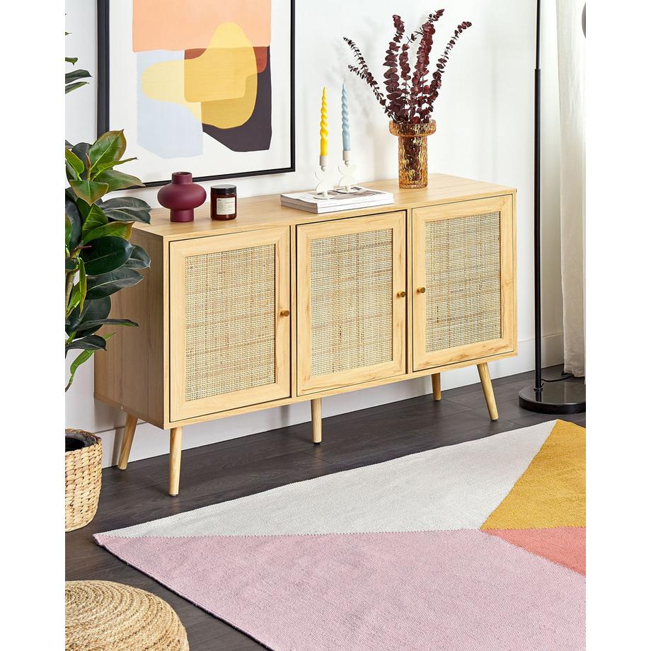 Beliani Tapis en Coton Rétro NIZIP  
